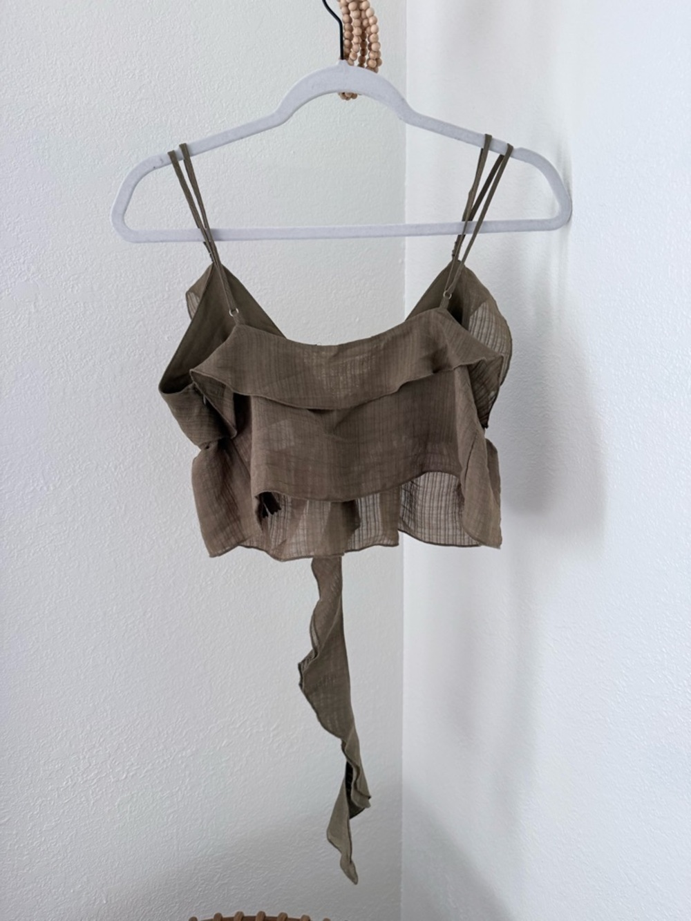 Zara Cropped Ruffle Tank - Picture 6 of 7